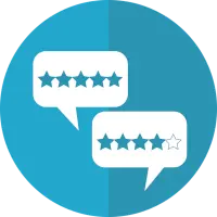 The logo of review
