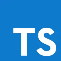 The logo of typescript
